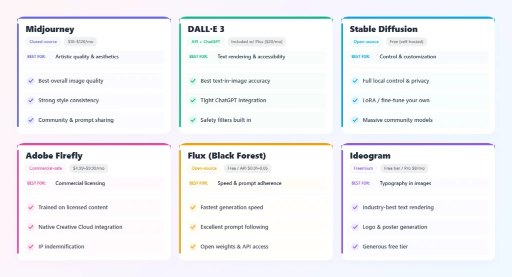  the AI image generation landscape