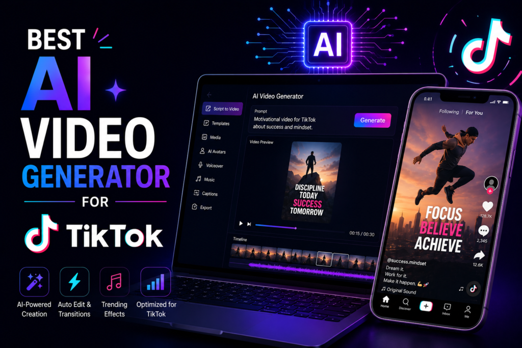 Best AI Video Generator for TikTok Best AI Video Generator for TikTok