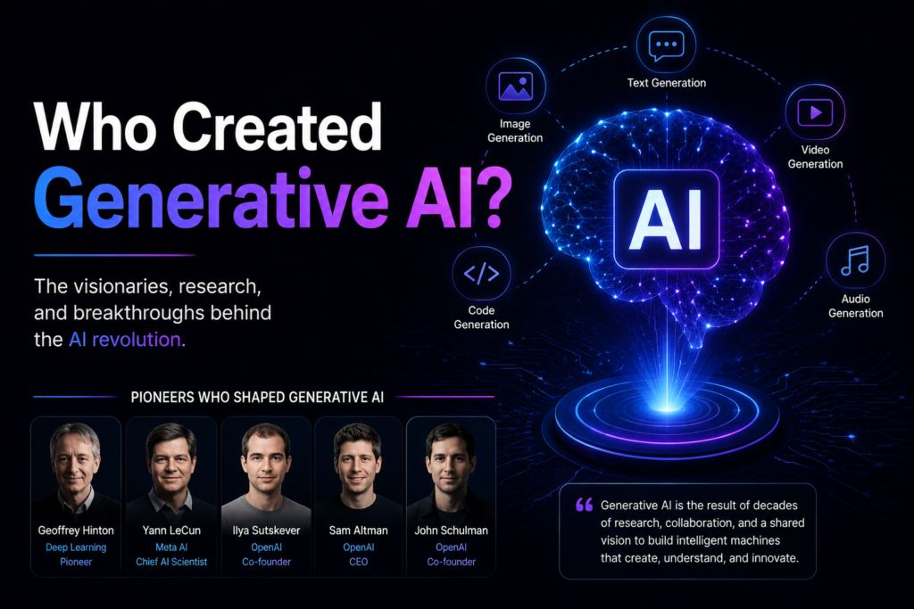 who created generative ai