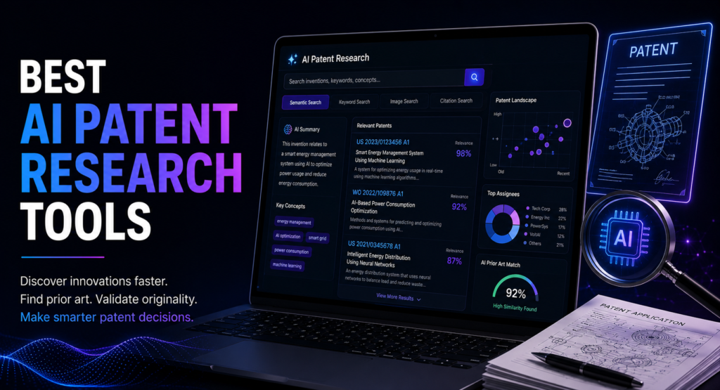 Best AI Patent Research Tools (2026): Prior Art & Analytics best AI patent research tools