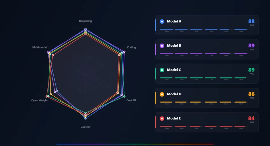 top AI models compared