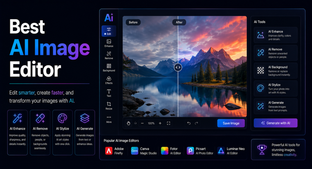 Best AI Image Editor in 2026: Tested and Compared Best AI Image Editor in 2026: Tested and Compared
