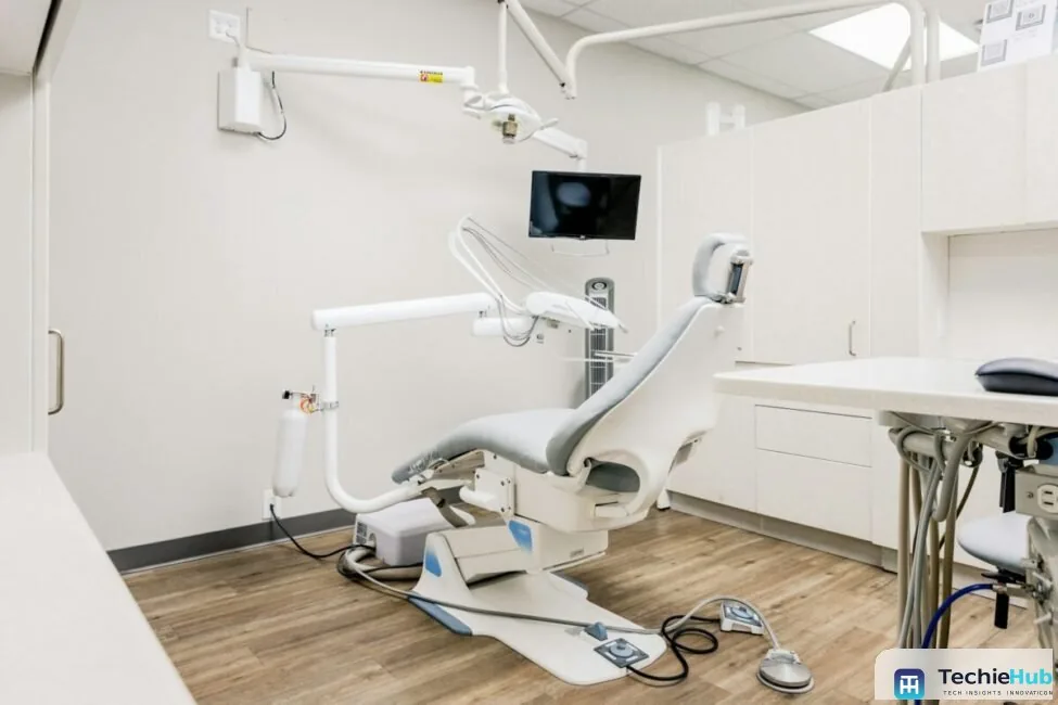 Dental practice front office where AI claims processing complements the best AI tools for dental diagnostics by saving administrative time
