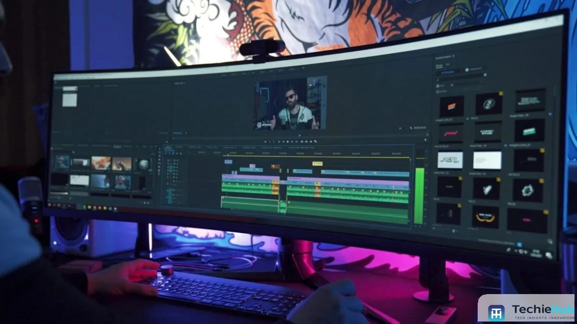 Editor working in a video timeline, showing where the best AI tools in media platforms for generative creativity sit inside software teams already use