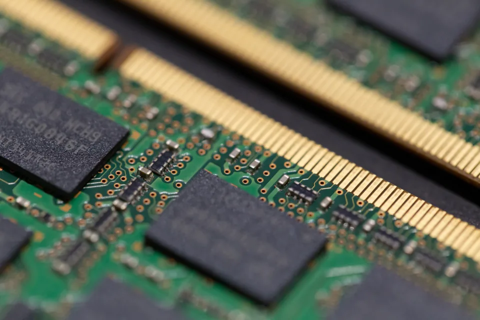RAM memory modules close-up RAM memory modules close-up; available memory decides which local AI models fit on your hardware